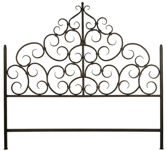 Meyda Tiffany Lighting 123639 Tempest King Size Headboard Furniture Bronze / Dark