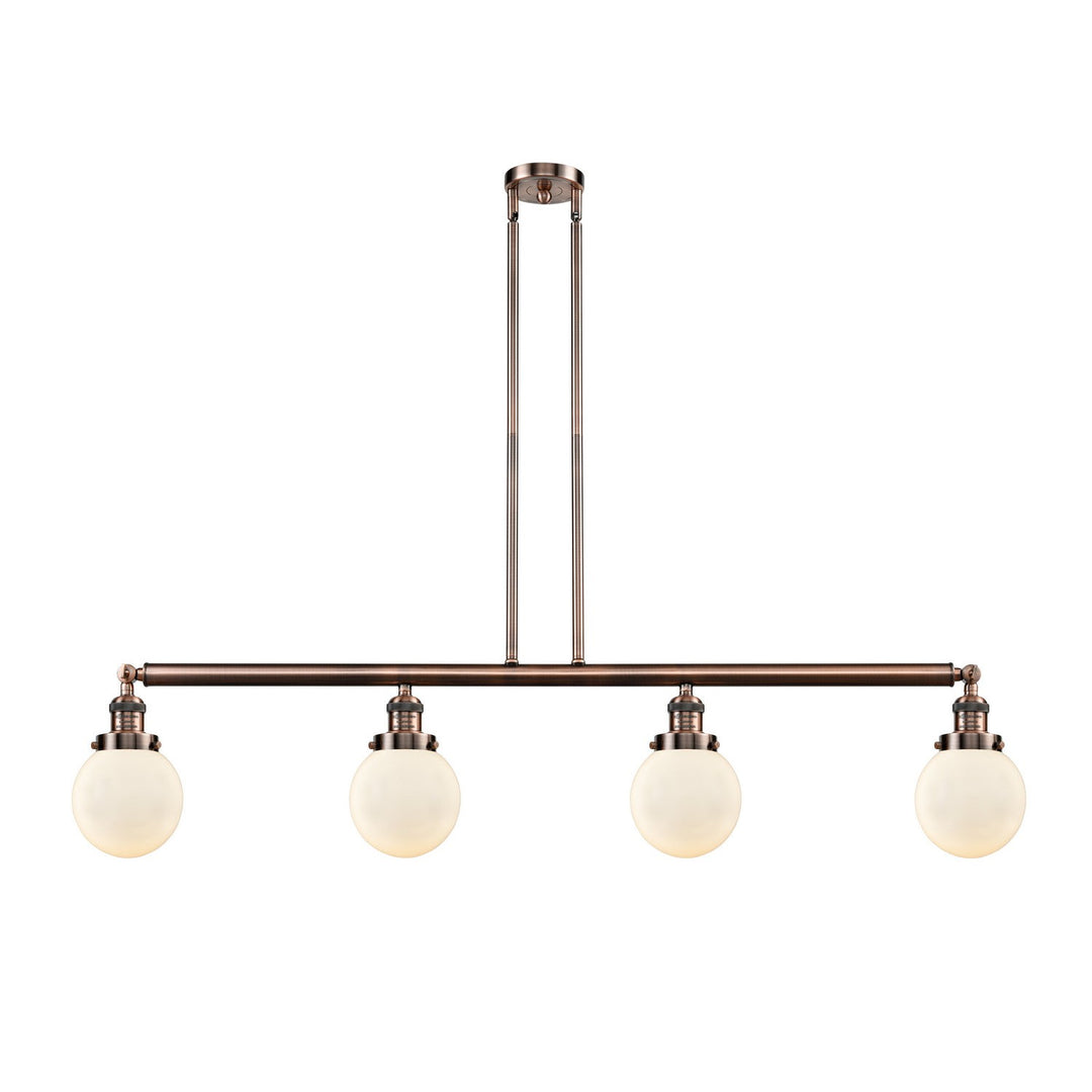 Innovations Franklin Restoration 214-AC-G201-6 Pendant Light - Antique Copper