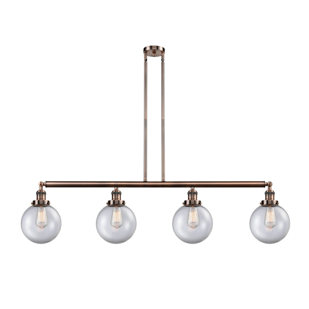 Innovations Franklin Restoration 214-AC-G202-8 Pendant Light - Antique Copper