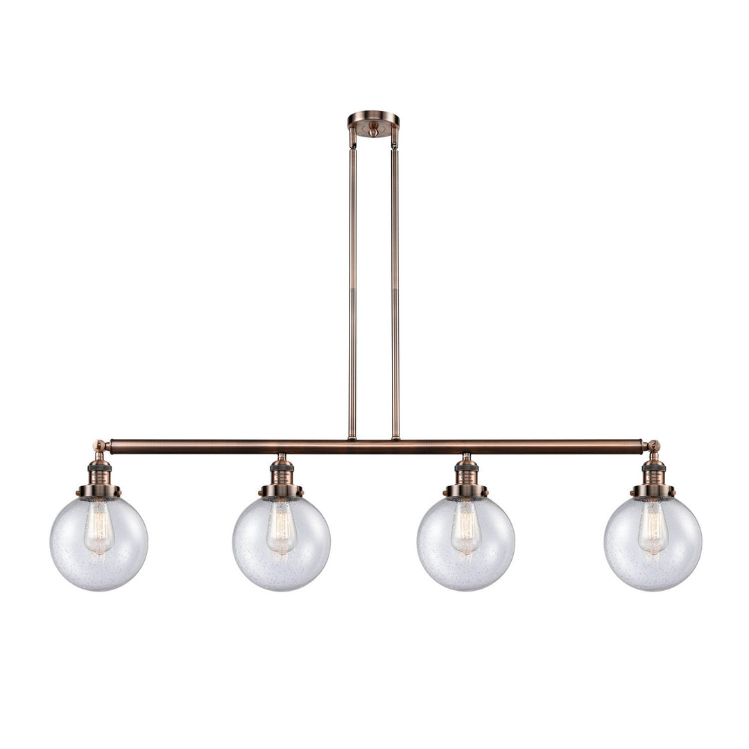 Innovations Franklin Restoration 214-AC-G204-8 Pendant Light - Antique Copper