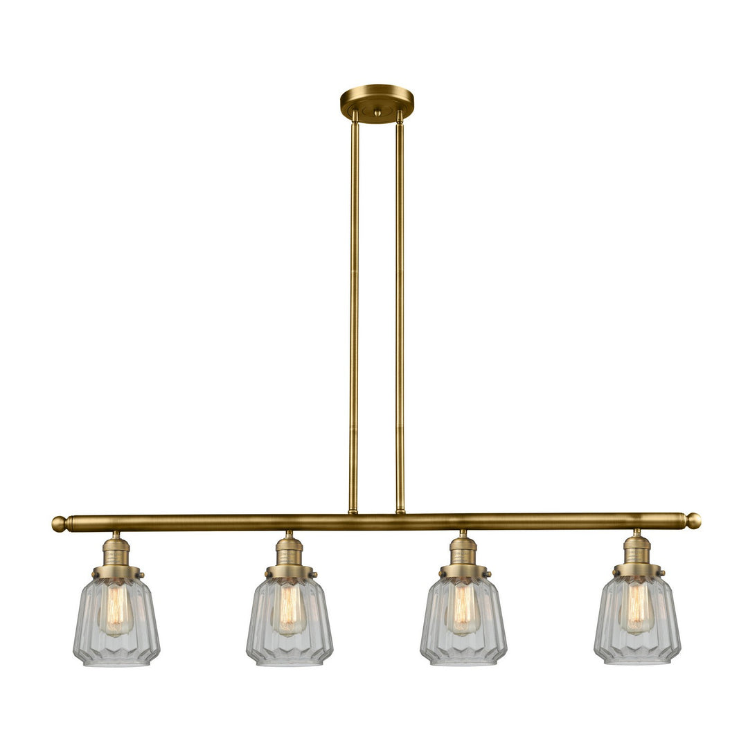 Innovations Franklin Restoration 214-BB-G142-LED Pendant Light - Brushed Brass