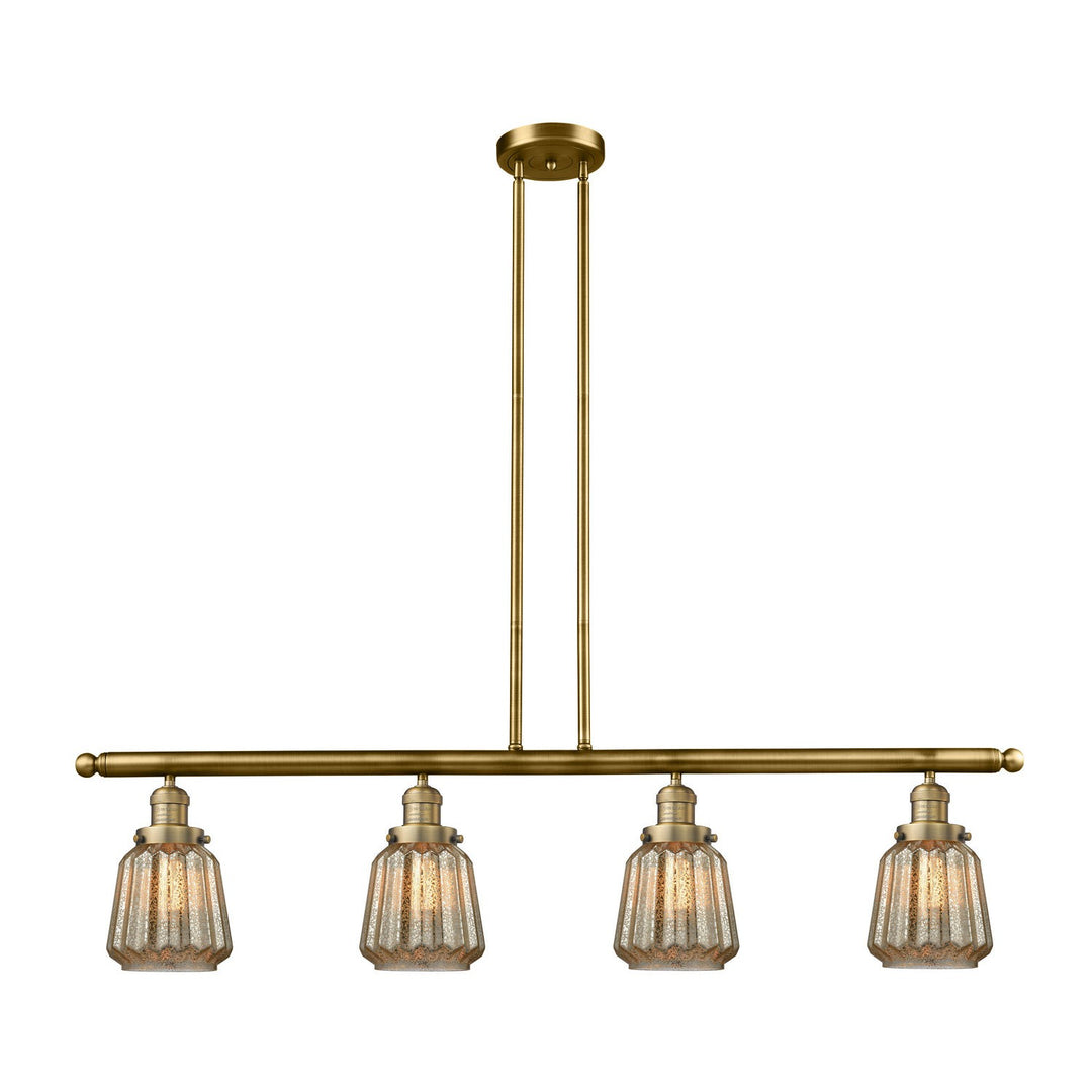 Innovations Franklin Restoration 214-BB-G146-LED Pendant Light - Brushed Brass
