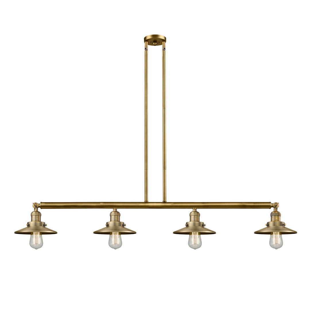 Innovations Franklin Restoration 214-BB-M4-LED Pendant Light - Brushed Brass