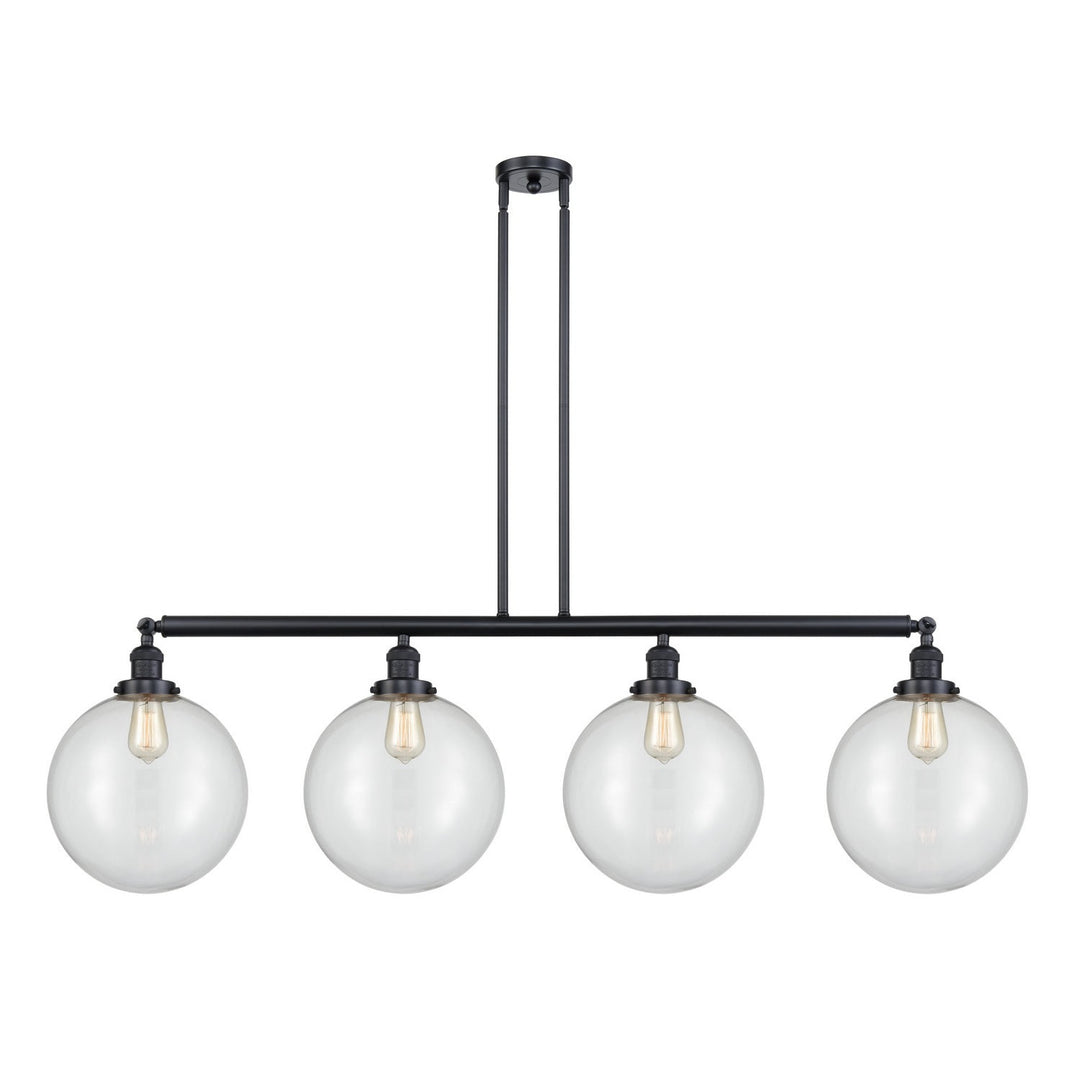 Innovations Franklin Restoration 214-BK-G202-12 Pendant Light - Matte Black