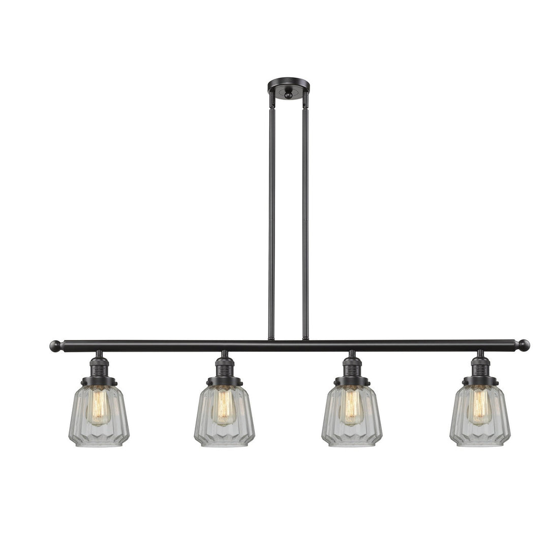 Innovations Franklin Restoration 214-OB-G142-LED Pendant Light - Oil Rubbed Bronze