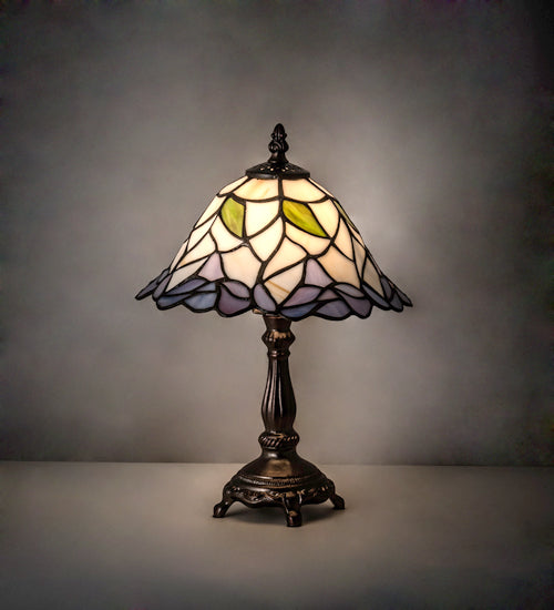 Meyda Tiffany Lighting 123761 Daffodil One Light Table Lamp Lamp Bronze / Dark