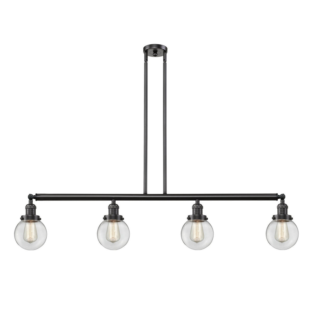 Innovations Franklin Restoration 214-OB-G202-6-LED Pendant Light - Oil Rubbed Bronze