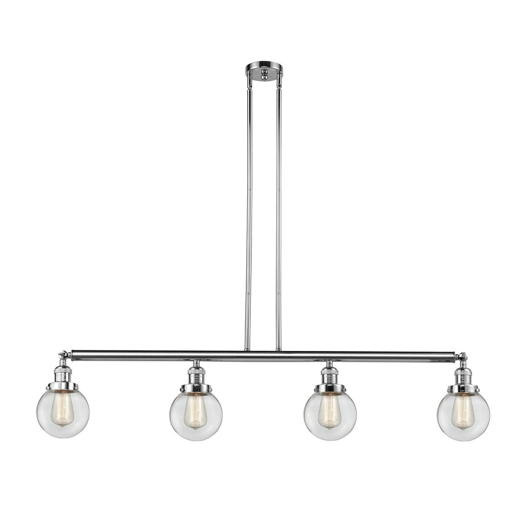 Innovations Franklin Restoration 214-PC-G202-6 Pendant Light - Polished Chrome