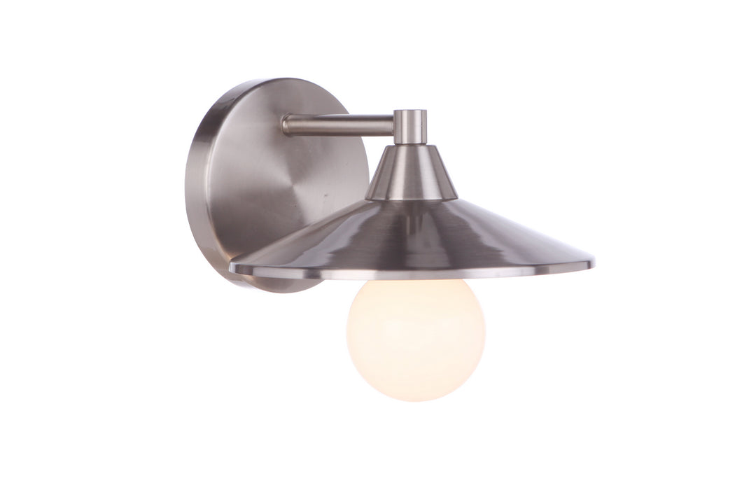 Craftmade Isaac 12508BNK1 Wall Sconce Light - Brushed Polished Nickel