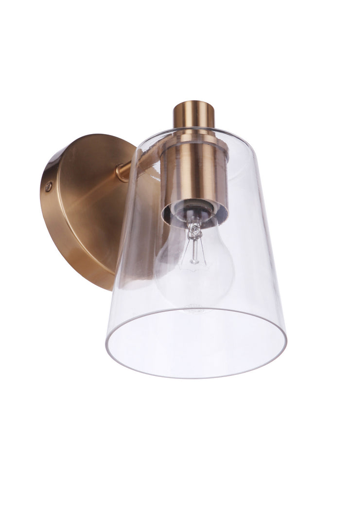 Craftmade Emilio 12605SB1 Wall Sconce Light - Satin Brass