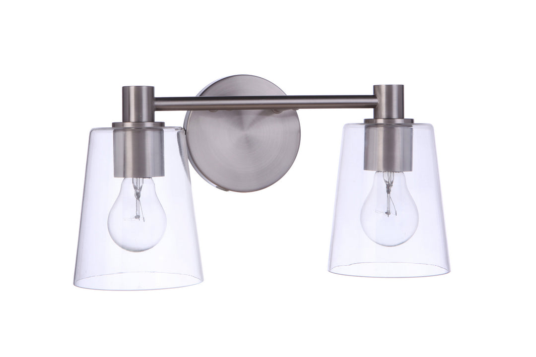 Craftmade Emilio 12615BNK2 Bath Vanity Light 16 in. wide - Brushed Polished Nickel