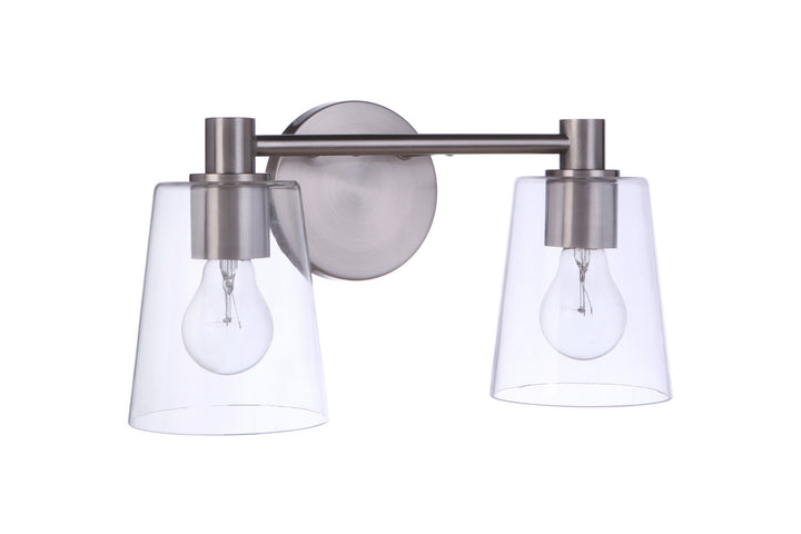 Craftmade Emilio 12615BNK2 Bath Vanity Light 16 in. wide - Brushed Polished Nickel