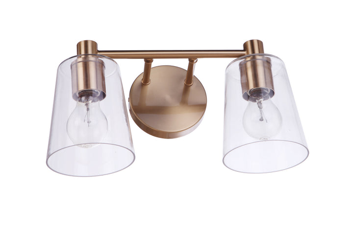 Craftmade Emilio 12615SB2 Bath Vanity Light 16 in. wide - Satin Brass