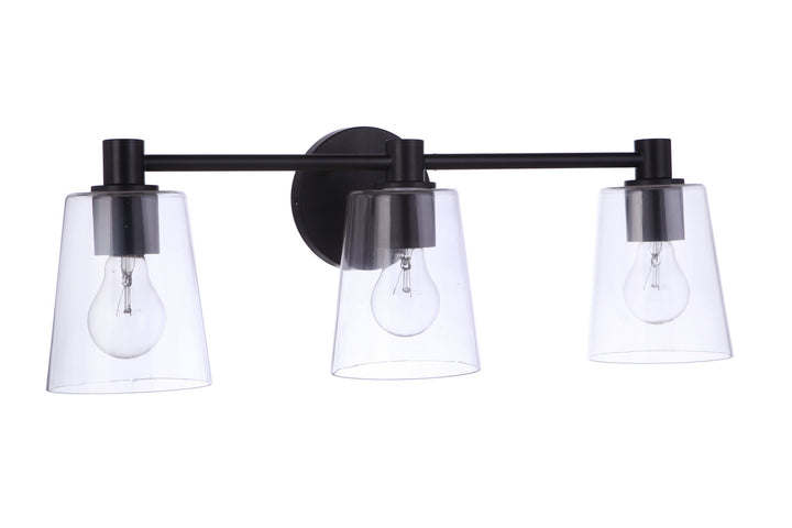 Craftmade Emilio 12623FB3 Bath Vanity Light 24 in. wide - Flat Black