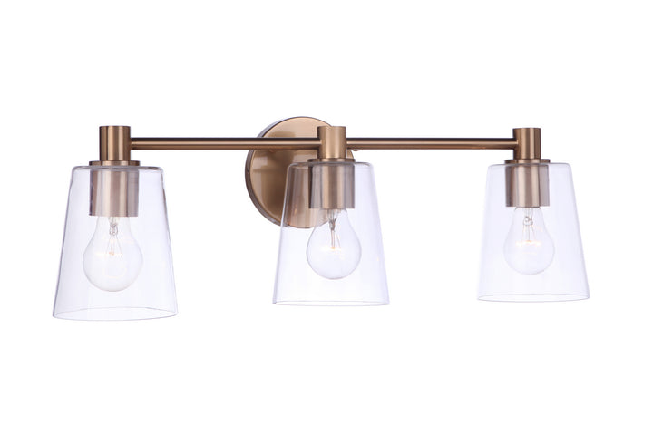 Craftmade Emilio 12623SB3 Bath Vanity Light 24 in. wide - Satin Brass