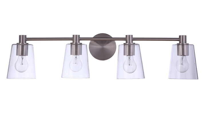 Craftmade Emilio 12633BNK4 Bath Vanity Light 33 in. wide - Brushed Polished Nickel