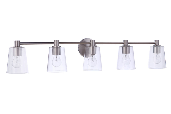 Craftmade Emilio 12642BNK5 Bath Vanity Light 42 in. wide - Brushed Polished Nickel