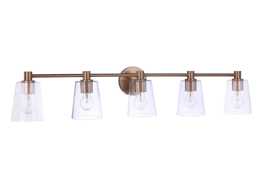 Craftmade Emilio 12642SB5 Bath Vanity Light 42 in. wide - Satin Brass