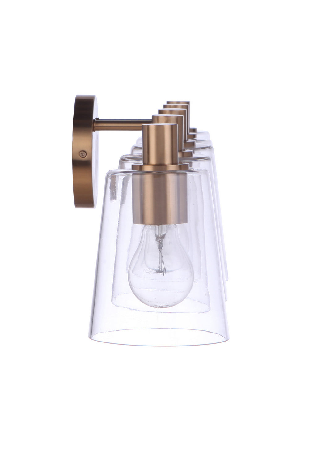 Craftmade Emilio 12642SB5 Bath Vanity Light 42 in. wide - Satin Brass