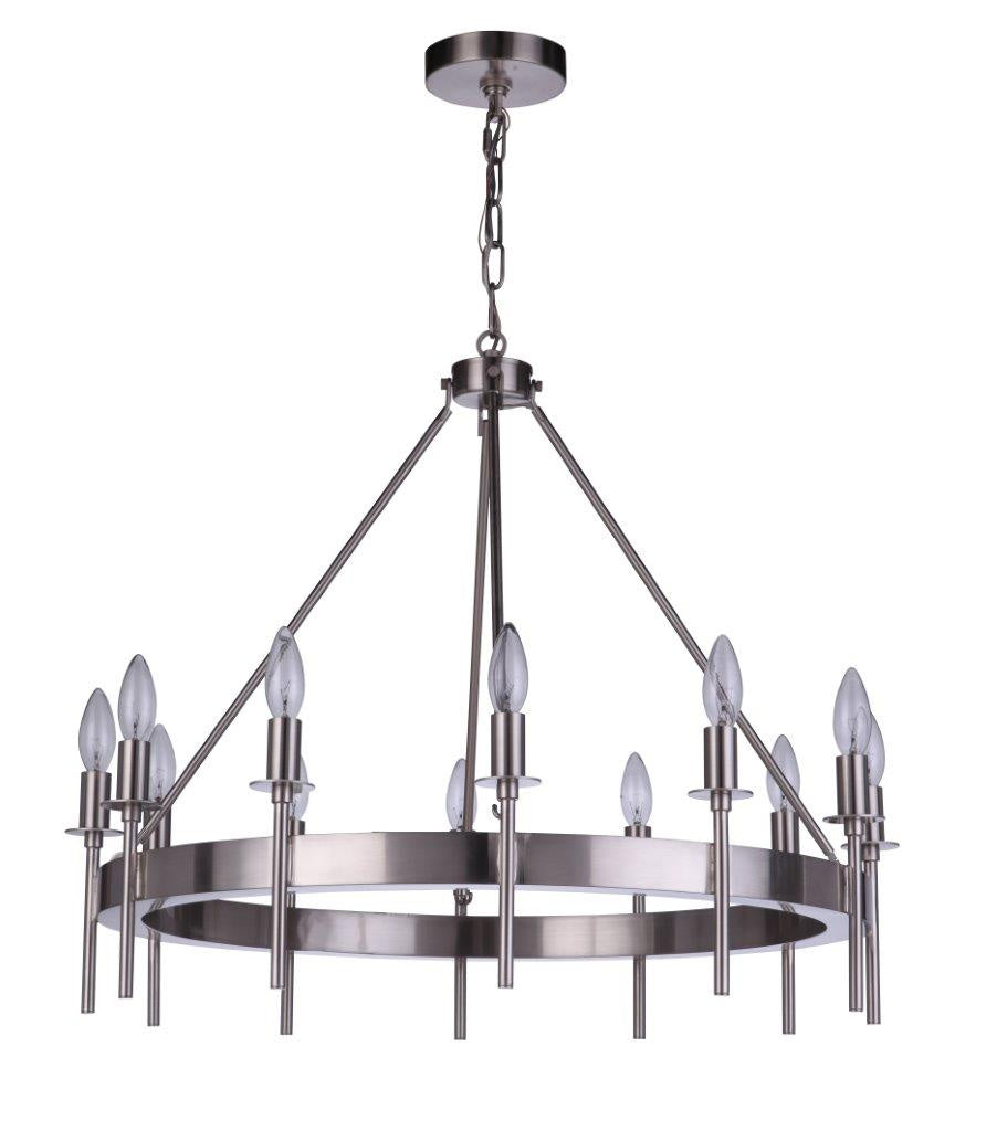 Craftmade Larrson 54312-BNK Chandelier Light - Brushed Polished Nickel