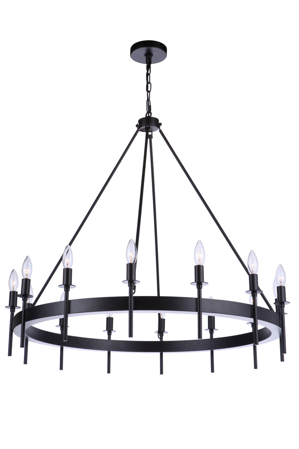 Craftmade Larrson 54314-FB Chandelier Light - Flat Black