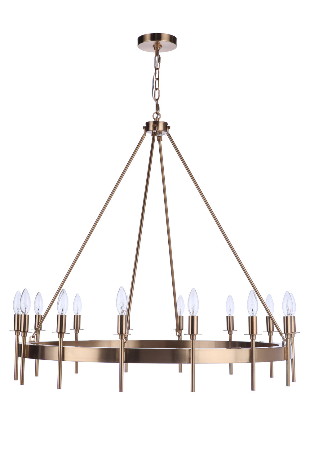 Craftmade Larrson 54314-SB Chandelier Light - Satin Brass