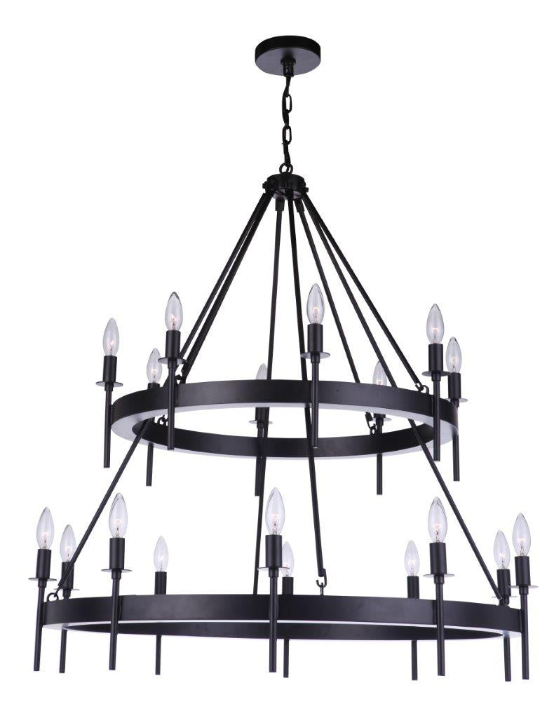 Craftmade Larrson 54318-FB Chandelier Light - Flat Black