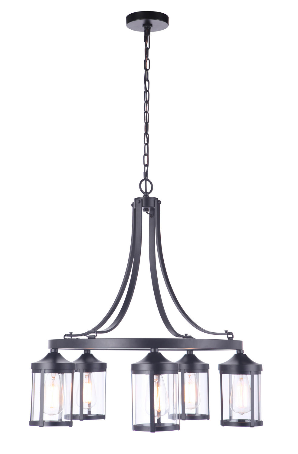 Craftmade Elliot 55325-FB Chandelier Light - Flat Black