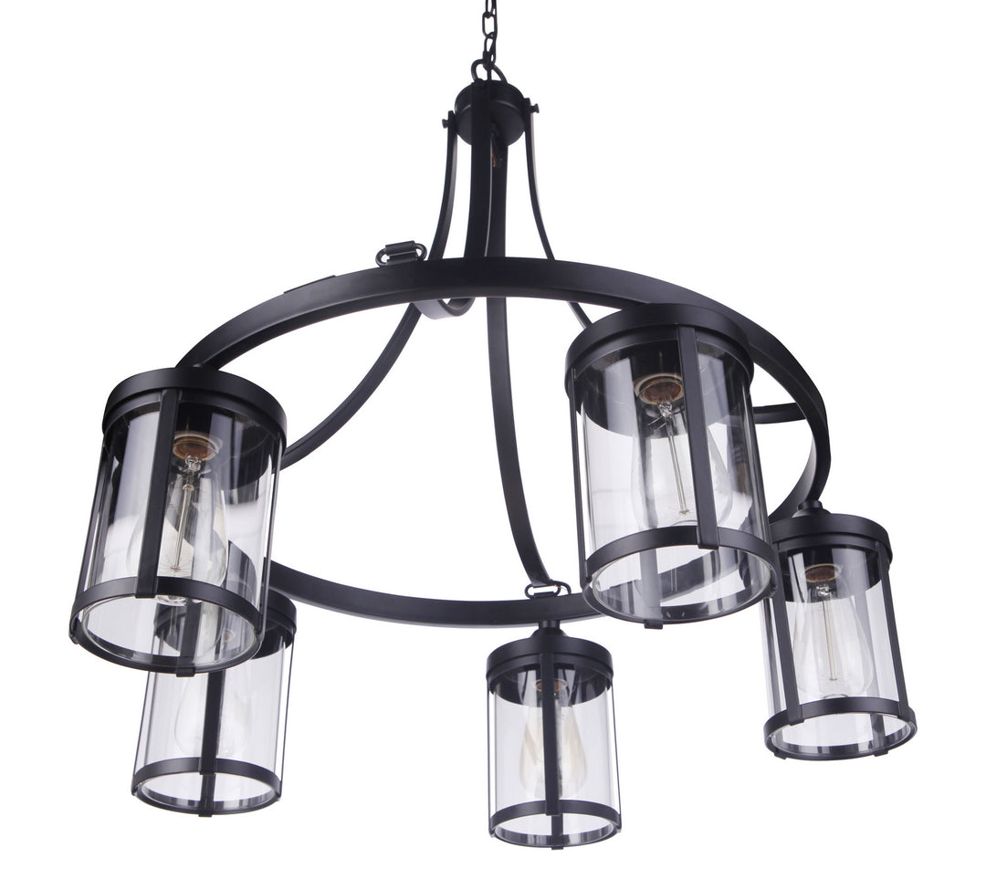 Craftmade Elliot 55325-FB Chandelier Light - Flat Black