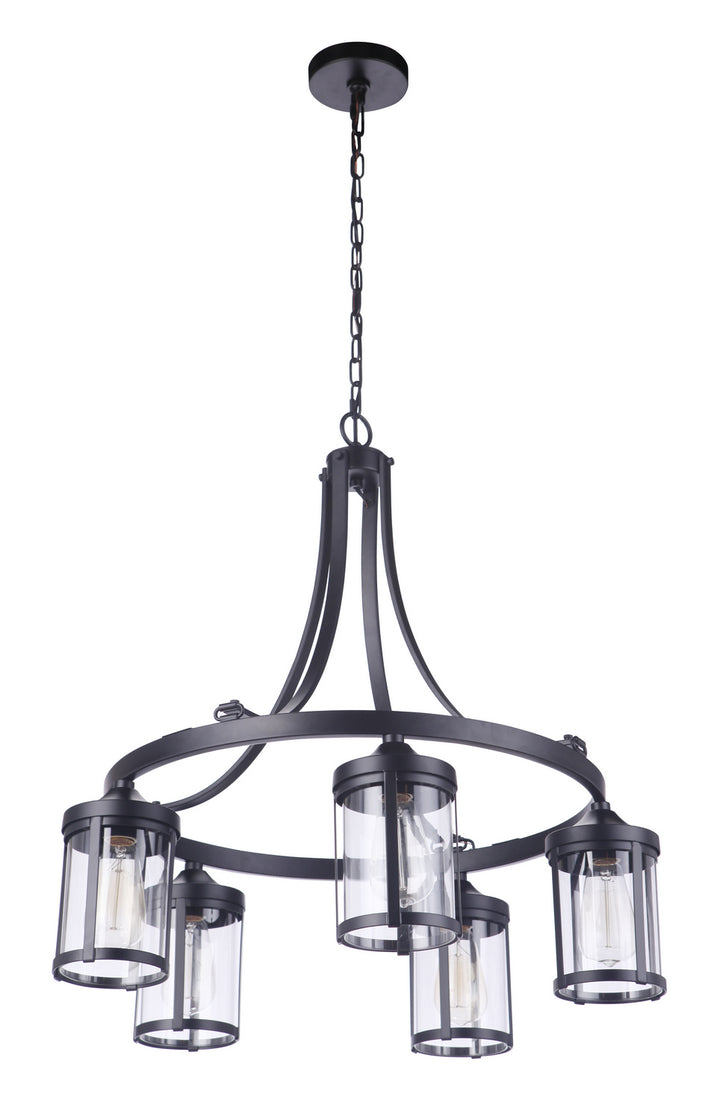 Craftmade Elliot 55325-FB Chandelier Light - Flat Black