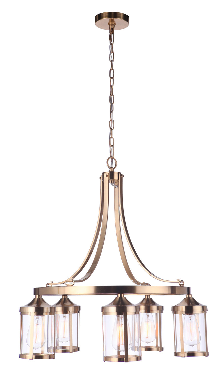 Craftmade Elliot 55325-SB Chandelier Light - Satin Brass