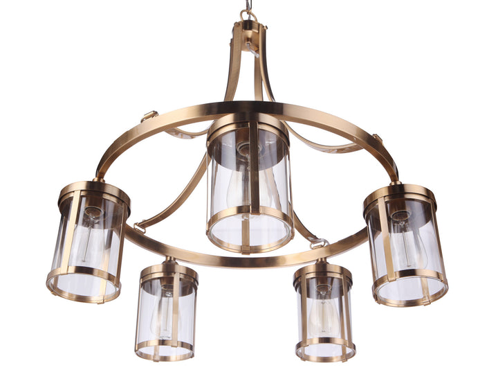 Craftmade Elliot 55325-SB Chandelier Light - Satin Brass