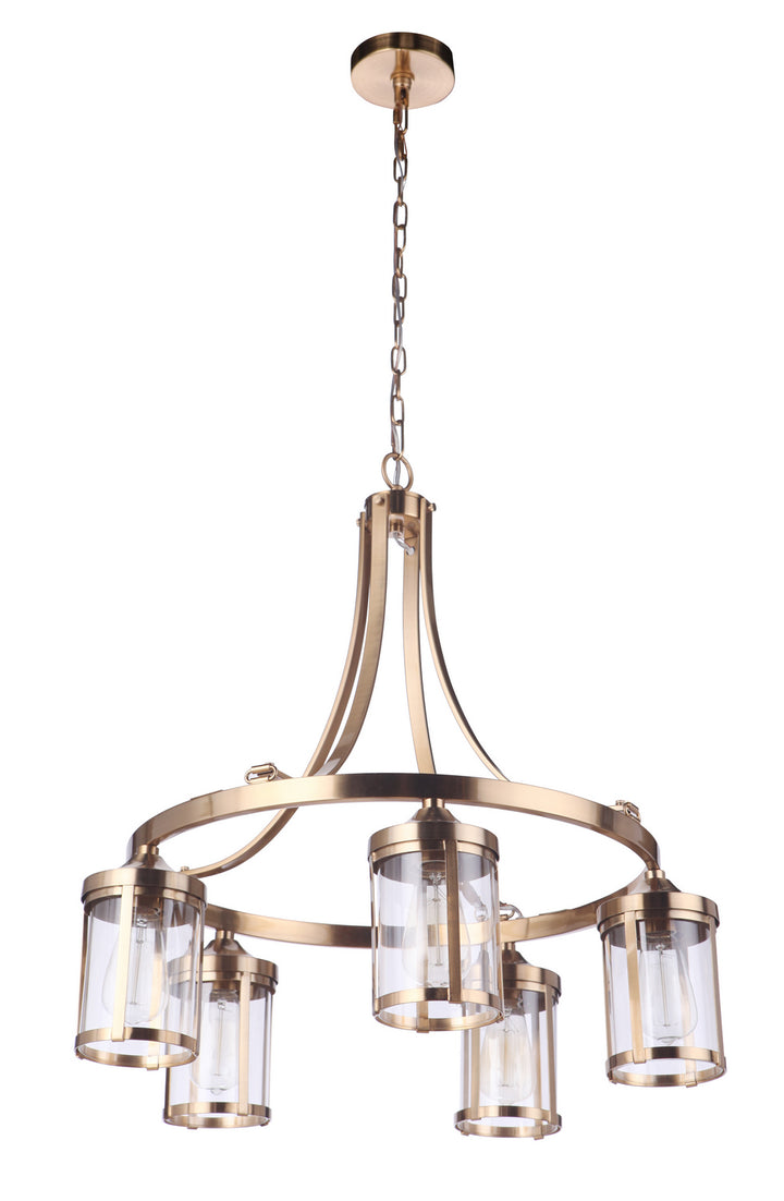 Craftmade Elliot 55325-SB Chandelier Light - Satin Brass