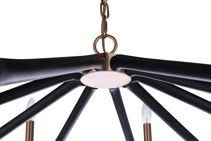 Craftmade The Reserve 55510-FBSB Chandelier Light - Flat Black/Painted Nickel