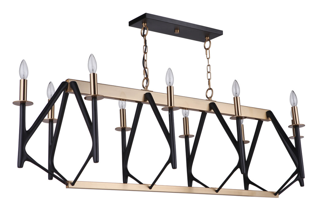 Craftmade The Reserve 55570-FBSB Pendant Light - Flat Black/Painted Nickel