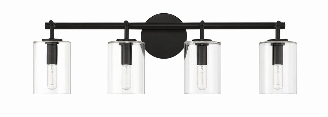 Craftmade Hailie 55604-FB Bath Vanity Light 28 in. wide - Flat Black
