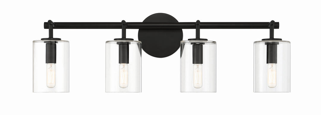 Craftmade Hailie 55604-FB Bath Vanity Light 28 in. wide - Flat Black