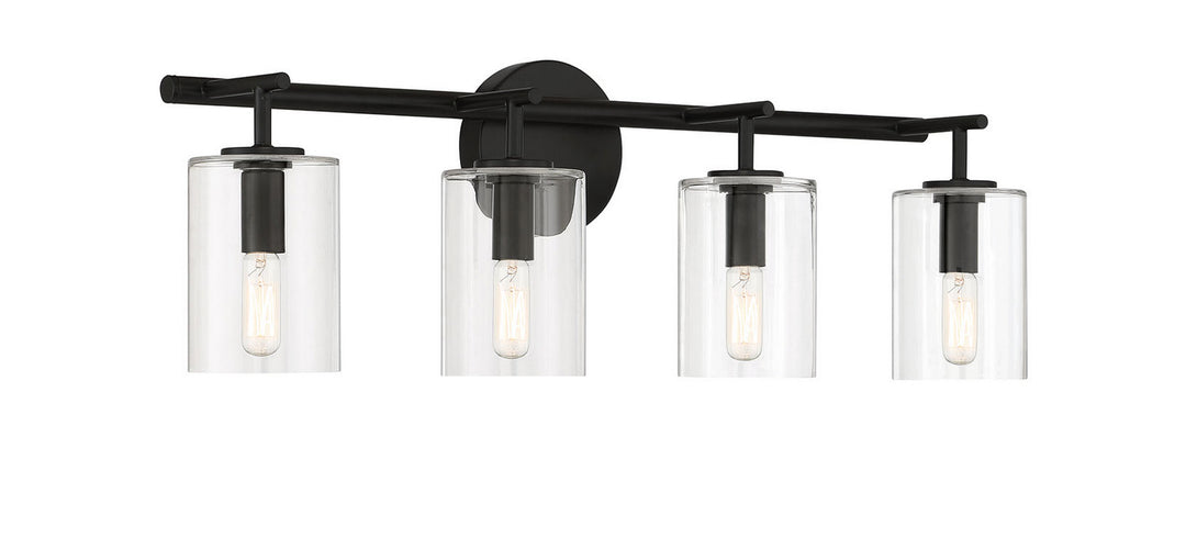 Craftmade Hailie 55604-FB Bath Vanity Light 28 in. wide - Flat Black