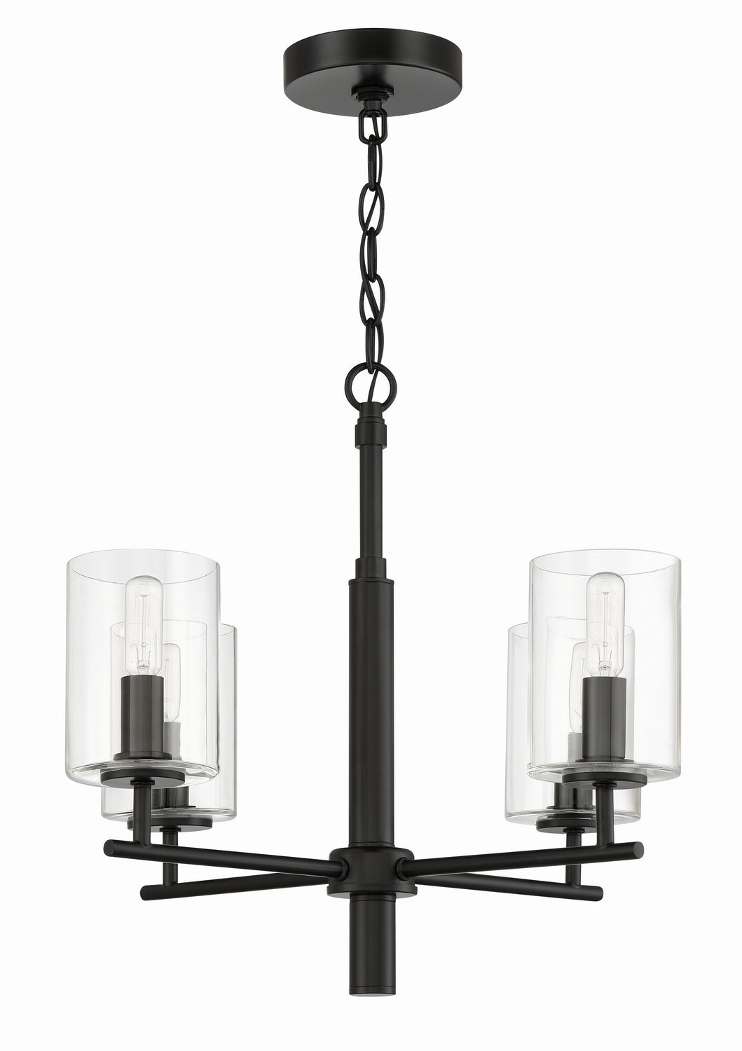 Craftmade Hailie 55624-FB Chandelier Light - Flat Black