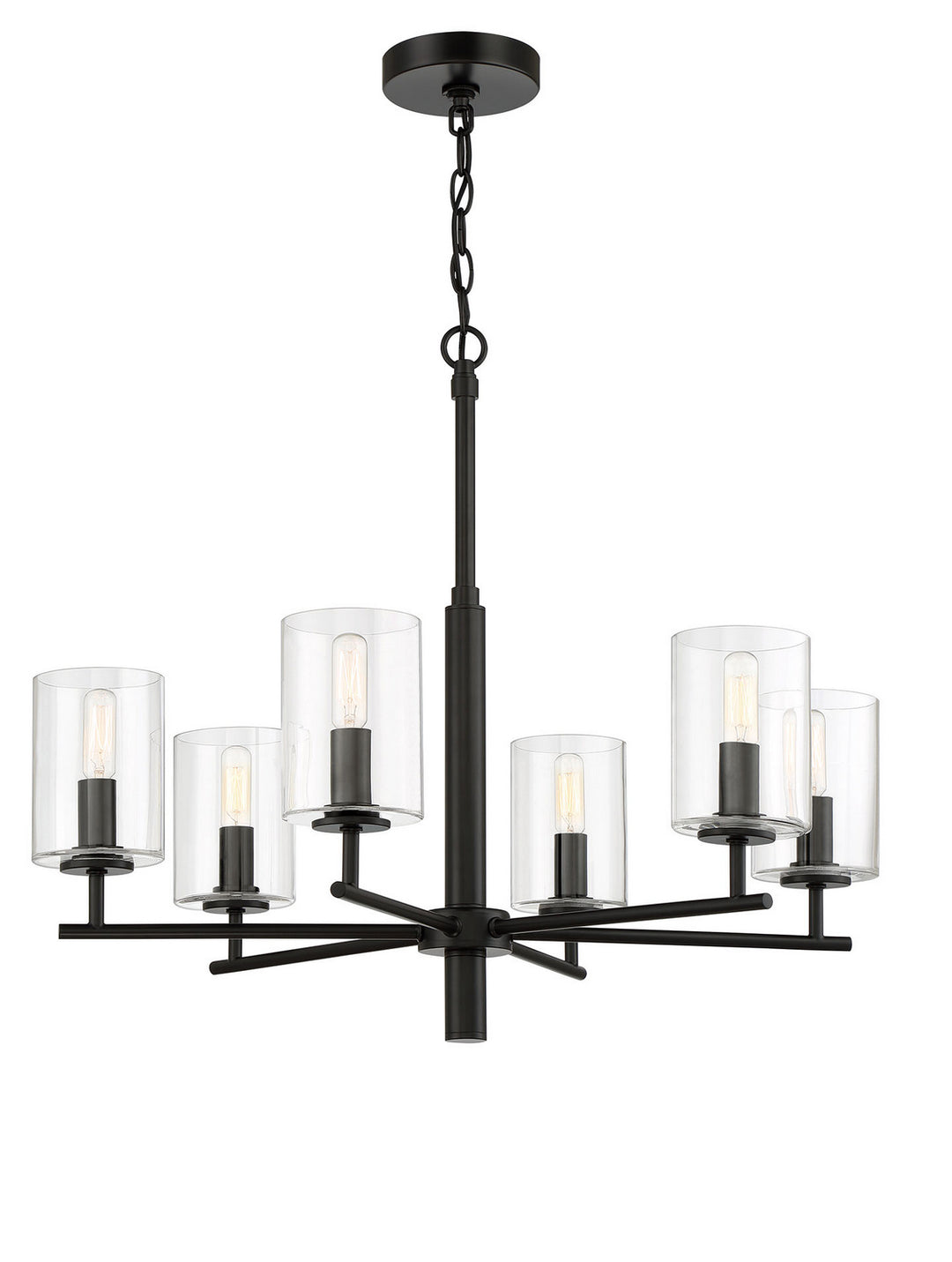 Craftmade Hailie 55626-FB Chandelier Light - Flat Black