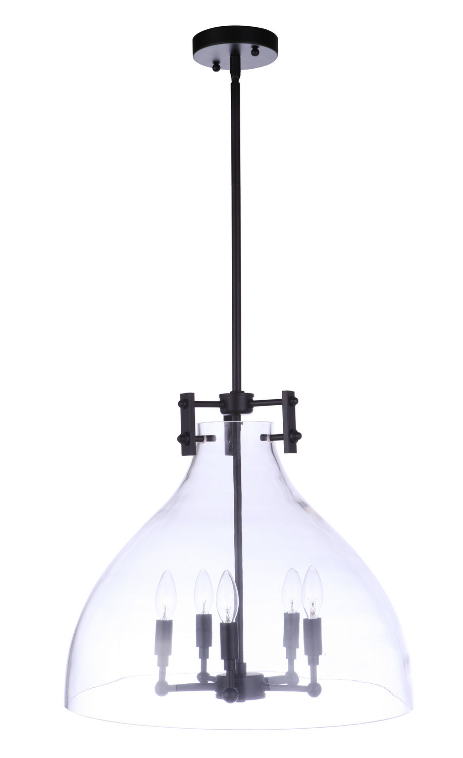 Craftmade Chardonnay 55895-FB Pendant Light - Flat Black