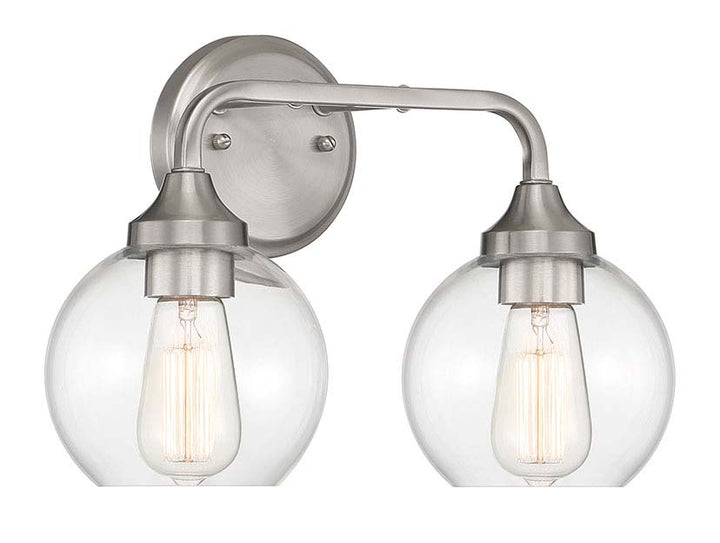 Craftmade Glenda 56202-BNK Bath Vanity Light 15 in. wide - Brushed Polished Nickel