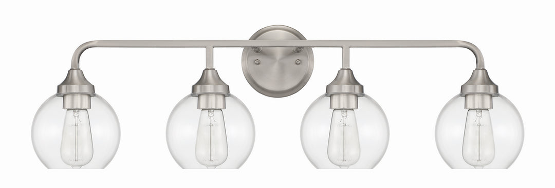 Craftmade Glenda 56204-BNK Bath Vanity Light 33 in. wide - Brushed Polished Nickel