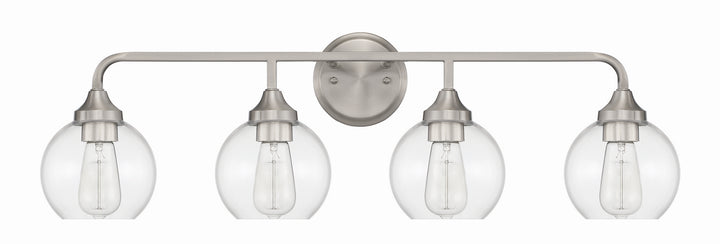 Craftmade Glenda 56204-BNK Bath Vanity Light 33 in. wide - Brushed Polished Nickel