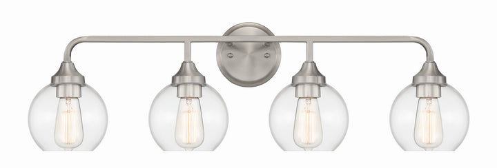 Craftmade Glenda 56204-BNK Bath Vanity Light 33 in. wide - Brushed Polished Nickel
