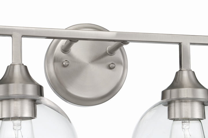 Craftmade Glenda 56204-BNK Bath Vanity Light 33 in. wide - Brushed Polished Nickel