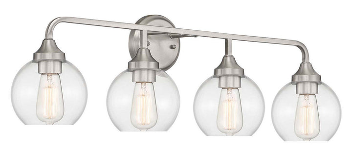 Craftmade Glenda 56204-BNK Bath Vanity Light 33 in. wide - Brushed Polished Nickel