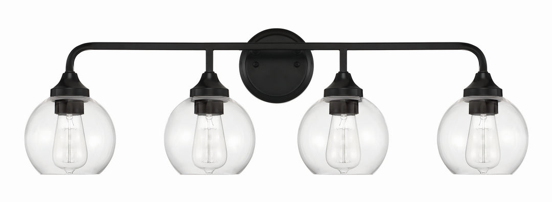 Craftmade Glenda 56204-FB Bath Vanity Light 33 in. wide - Flat Black