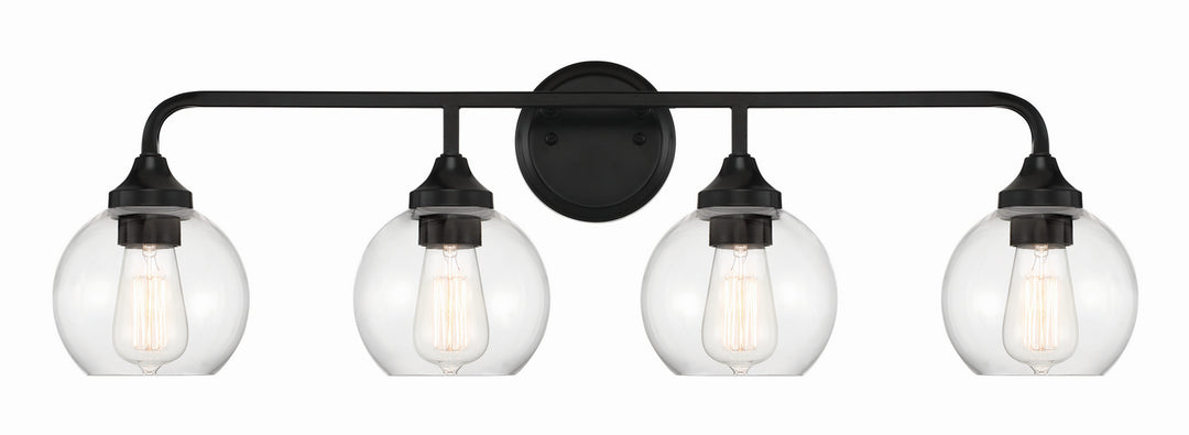 Craftmade Glenda 56204-FB Bath Vanity Light 33 in. wide - Flat Black
