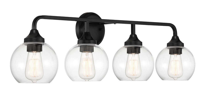 Craftmade Glenda 56204-FB Bath Vanity Light 33 in. wide - Flat Black